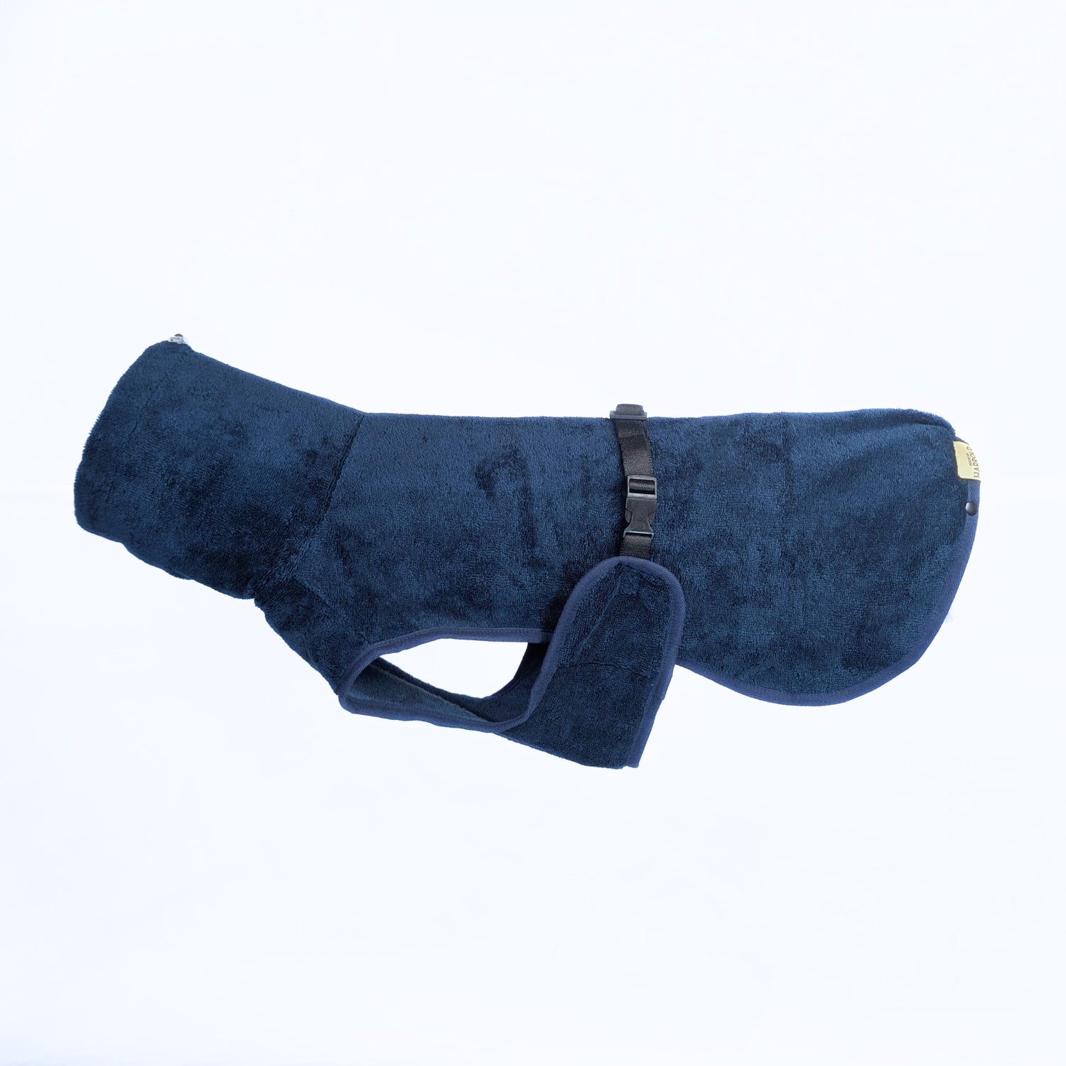CloudSoft Bamboo Dry Robe - Navy Blue with anti-pull technology, brass hardware, and high quality material by House of Harrold