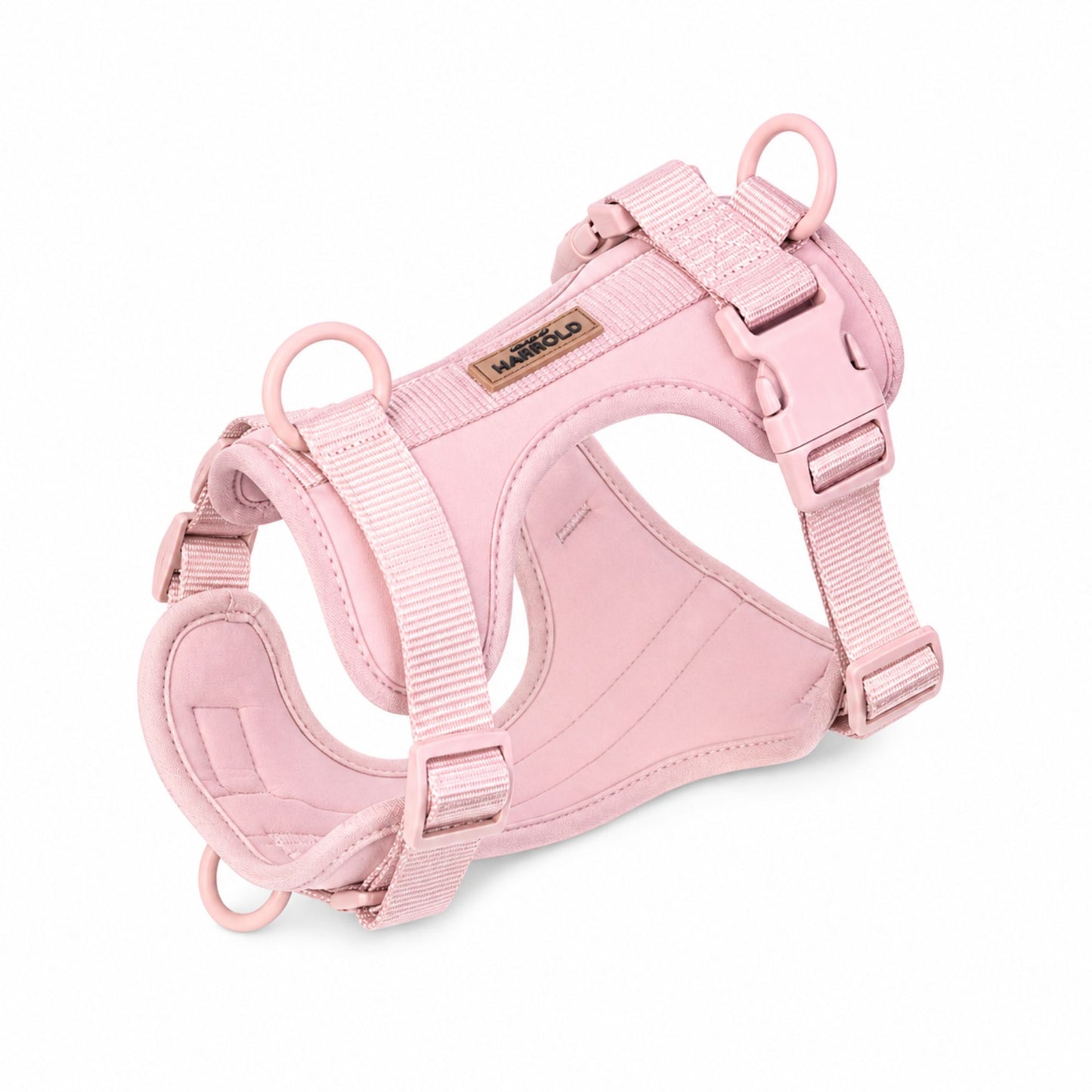 ComfortFit No-Pull Harness - Pink with high quality material, brass hardware, and anti-pull tech by House of Harrold for enduring quality
